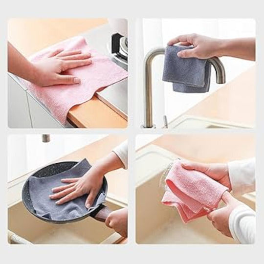Set of Microfiber Cleaning Cloths 10 Pieces 20x20cm 1kat39