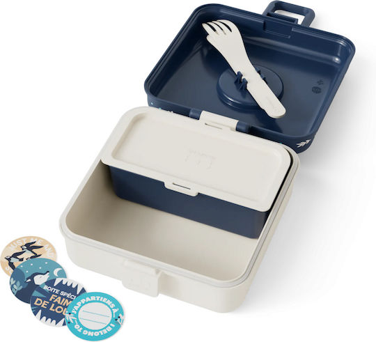Monbento Set de mâncare pentru copii din silicon 0.85lt Albastru x x 7buc
