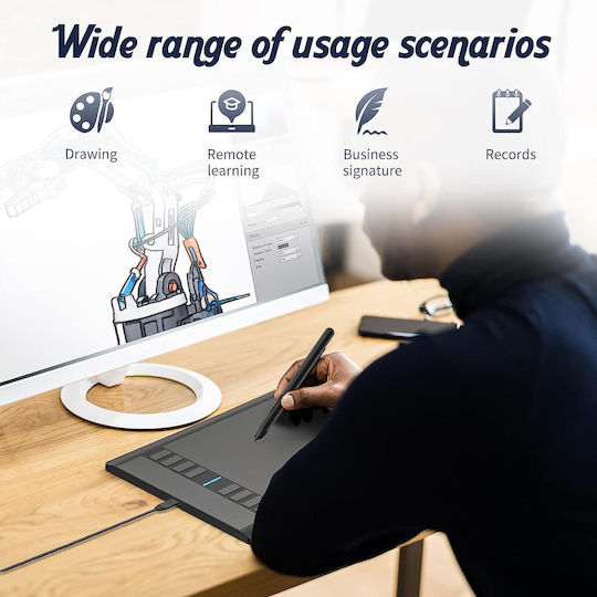 Ugee M708 Γραφίδα Σχεδίασης χωρίς Οθόνη 6"