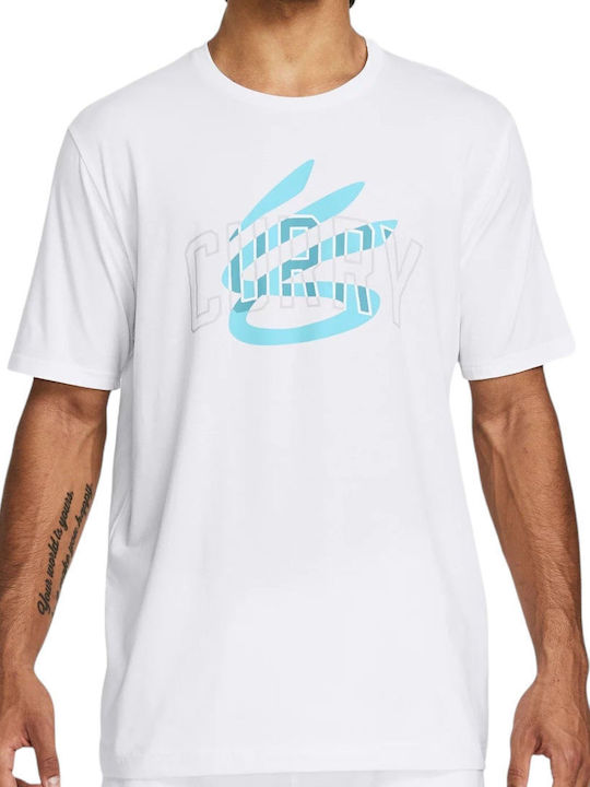 Ua M Curry Champ Athletic T-Shirt White