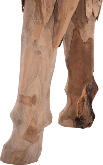 Figurină Decorativă Măgăruș Hm4387 Lemn Teak Reciclat Natural 103x33x99 5 Bucăți