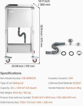 Vevor Ecru Portable Fridge 28lt QRSCBC201BXG5MS0I001V0