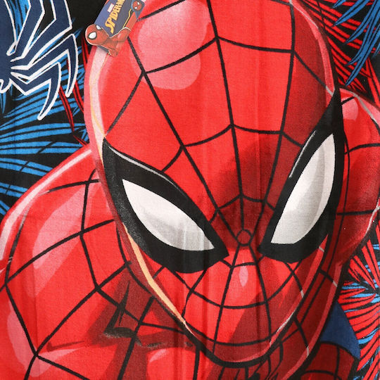 Marvel Spiderman Βαμβακερή Πετσέτα Θαλάσσης 70x140εκ Ye18247 Μπλε 70x140εκ