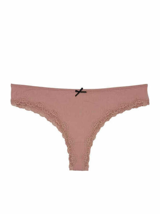 Βαμβακερά Femei Slip 3Pack cu Dantelă Multicolour