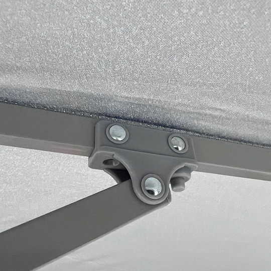 Solart Umbrelă de Plajă Pliabilă Diametru 2.3m cu Rezistență la Vânt Bej