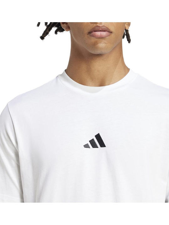 Essentials 3-stripes Sportliches T-Shirt White