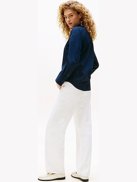 Tommy Hilfiger Γυναικείο Πουκάμισο Navy Μπλε Tommy Hilfiger Γυναικείο Πουκάμισο Navy Μπλε