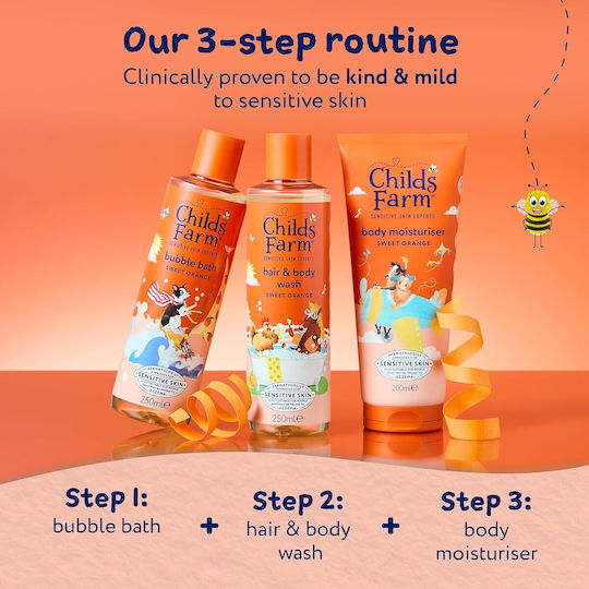 Childs Farm Copii Gel de dus cu Portocala în Formă de Gel 500ml