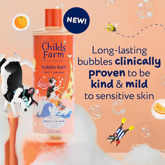 Childs Farm Copii Gel de dus cu Portocala în Formă de Gel 500ml