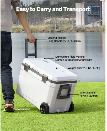 Vevor 45 Qt Φορητό Ψυγείο 45lt Γκρι