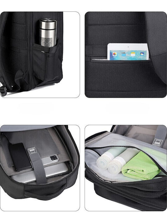 R&J Backpack Waterproof 34lt Black