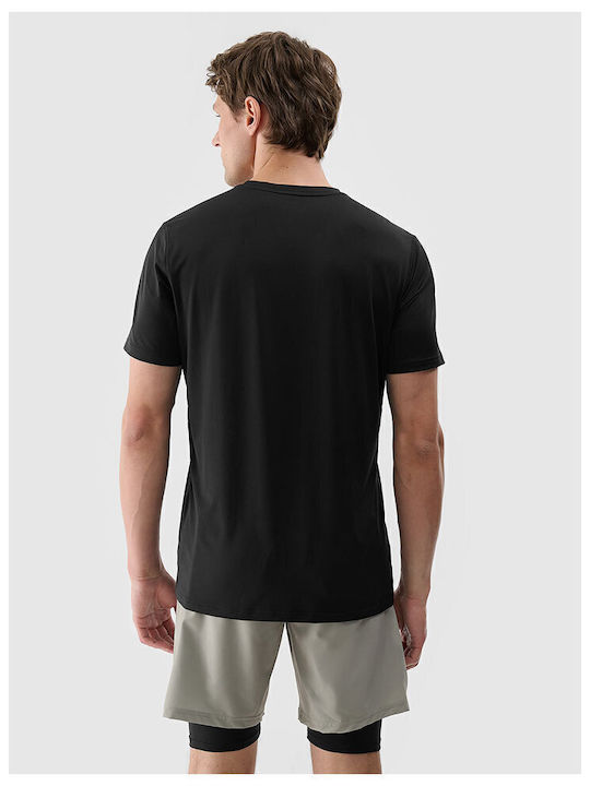 Functional Sportliches T-Shirt Schwarz