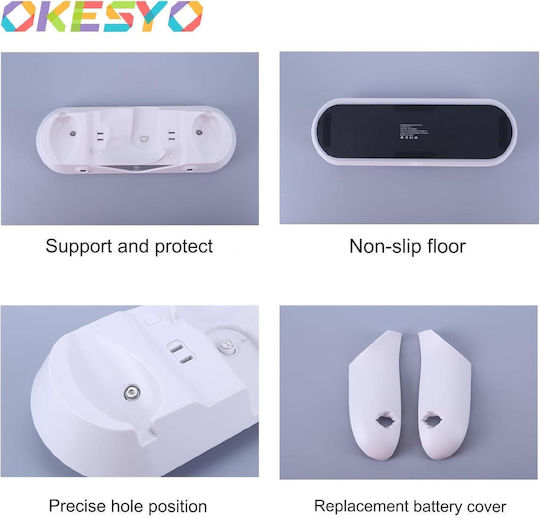 Stație De Încărcare Compatibilă VR Meta Quest 3 Ochelari Controlere Lumini RGB LED 2 Baterii 1800 mAh Accesorii Albe