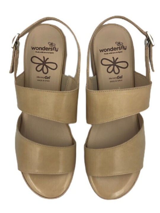 Γυναικεία Σανδάλια Flatforms Μπεζ