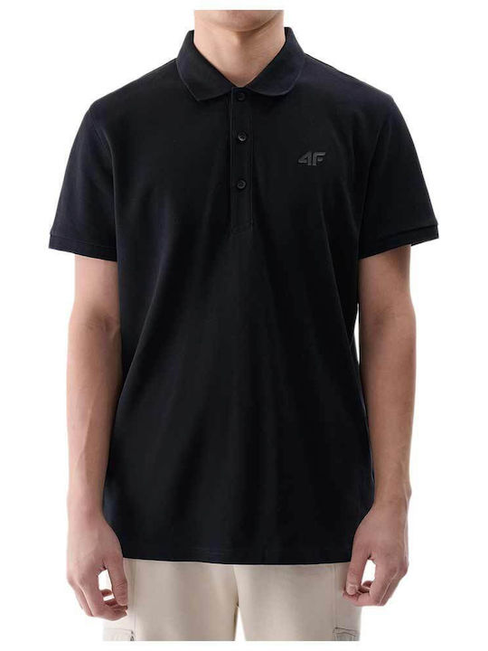 Men's Polo Short Sleeve Black T-shirt
