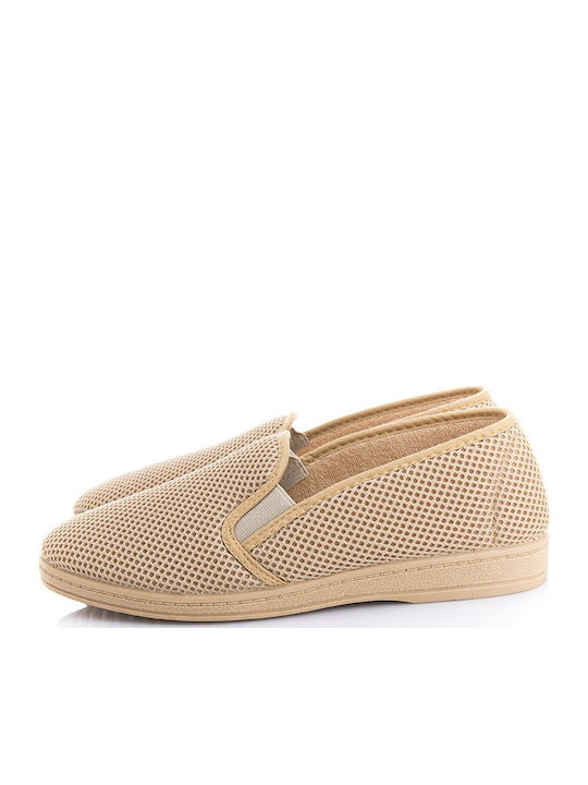 Men's Canvas Slip-Ons Beige