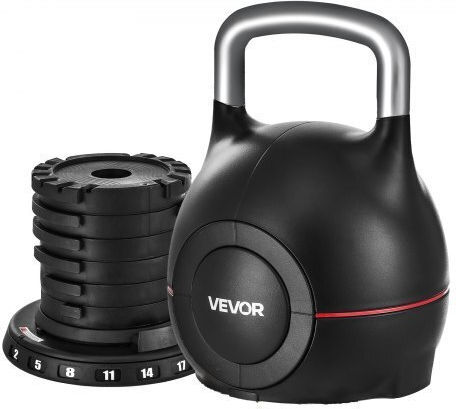 Vevor Adjustable Kettlebell 7 Weight Levels 2-20 Kg Hlkdhs20kg004ge4c002v0