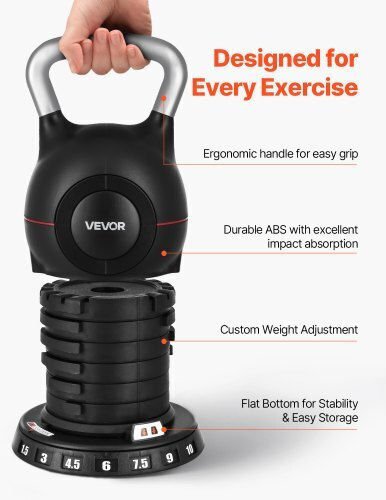 Vevor Kettlebell Reglabil 7 Niveluri de Greutate Hlkdhs1588kgl8bx1002v0