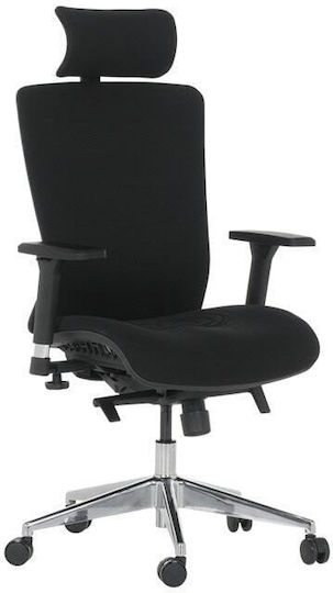 Carmen Cotia Office Chair with Adjustable Arms Black