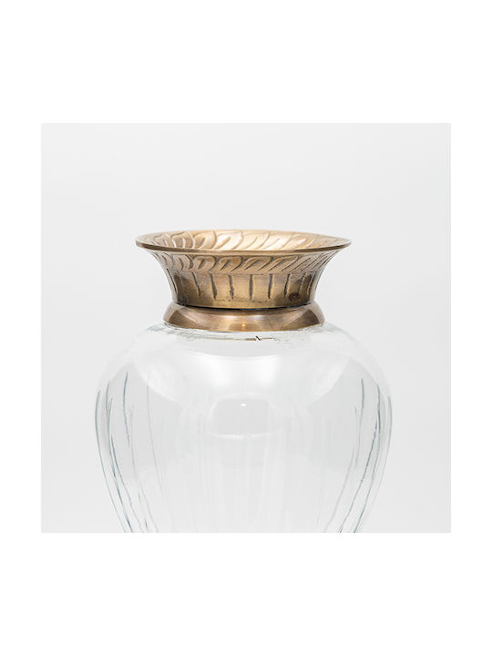 Decorative Vase Transparent 17x17x33cm