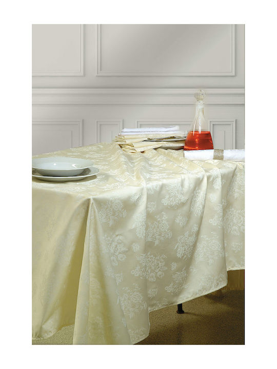 Rythmos Πετσέτα Φαγητού 6τμχ Jasmine Εκρού 50x50εκ.