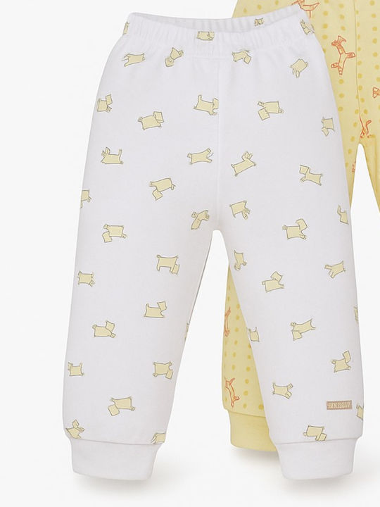 Lullaby Παντελόνι Φόρμας White Yellow