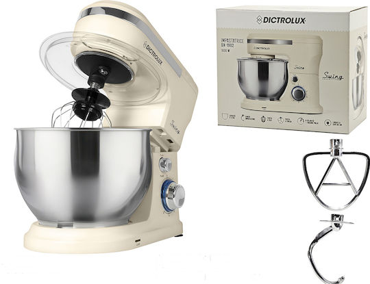 DictroLux Mixează 1000W cu Vas din Oțel Inoxidabil 5lt