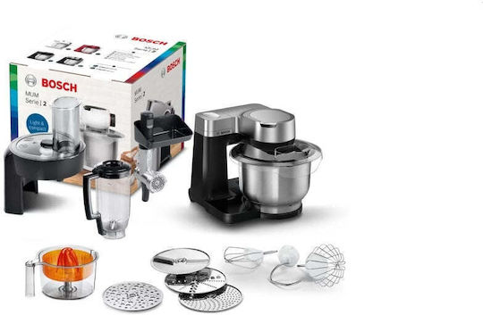Bosch Κουζινομηχανή 900W με Ανοξείδωτο Κάδο 3.8lt