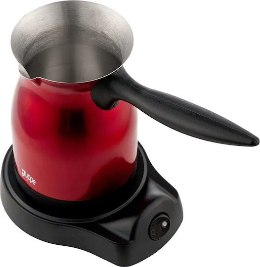 Gruppe JKT 600S1 Electric Greek Coffee Pot 800W with Capacity 300ml Red