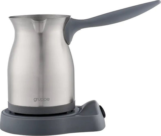 Gruppe JKT 600S1 Electric Greek Coffee Pot 800W with Capacity 300ml Silver