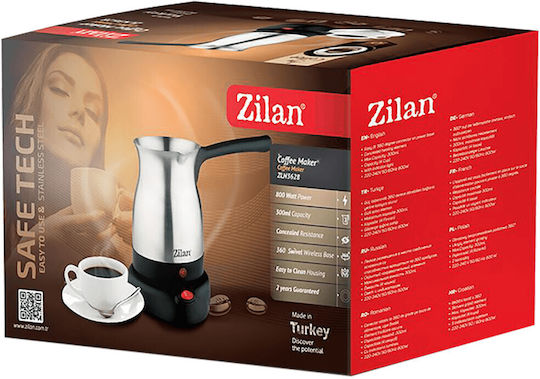Zilan Electric Greek Coffee Pot 800W with Capacity 300ml Gray