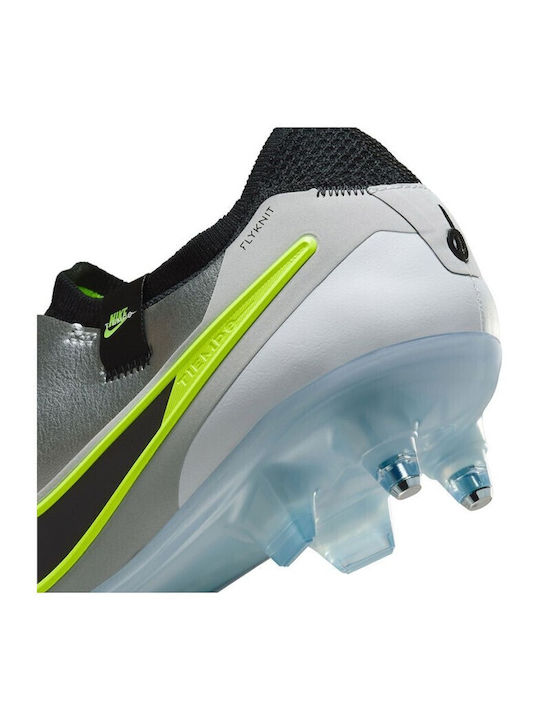 Nike Tiempo Legend 10 Elite Футболни Обувки с Бутони Сребристи