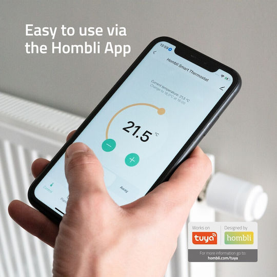 Hombli Electronic Thermostatic Radiator Valve for Radiator Body 1pcs