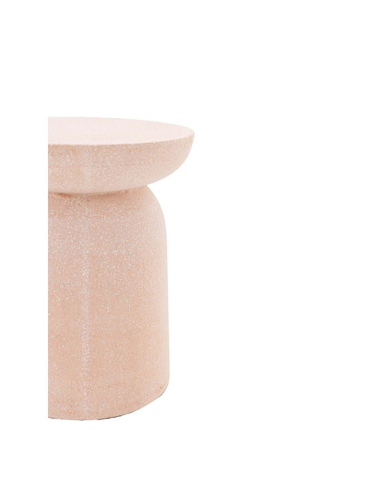 Σκαμπό Εξωτερικού Χώρου από Τσιμέντο Rieti Terazzo Pink / White 35x35x45cm
