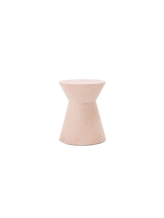 Stool Outdoor Biella Terazzo Pink / White 35x35x44cm