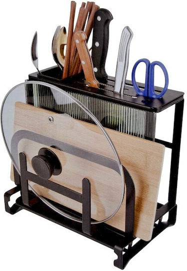 Raft / Suport de Organizare din Inox 40x7 cm Negru