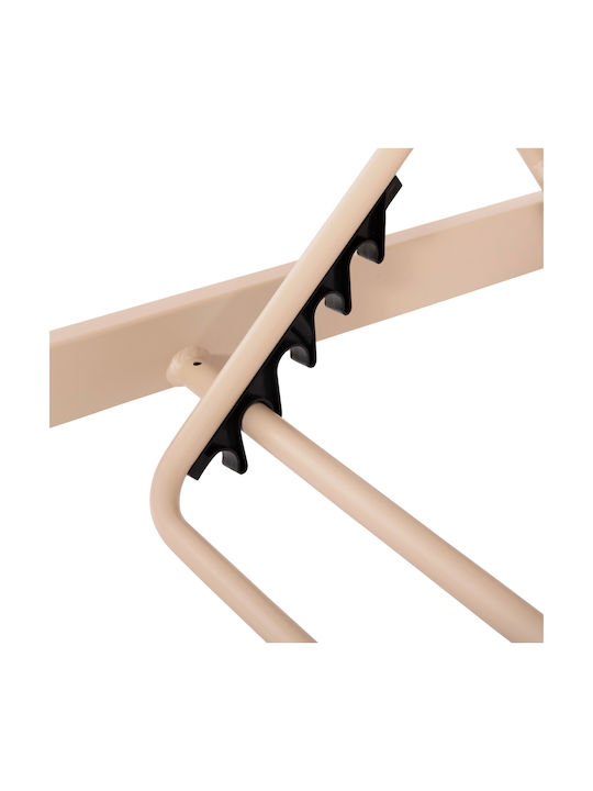 Liegestuhl Aluminium Teslin Braun 198x61x97cm.