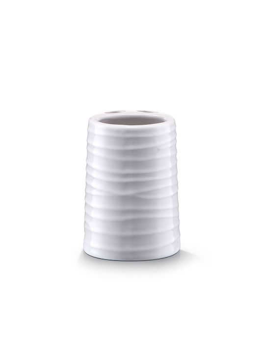 Zeller Set Accesorii Baie Ceramică Alb Zeller Set Accesorii Baie Ceramică Alb