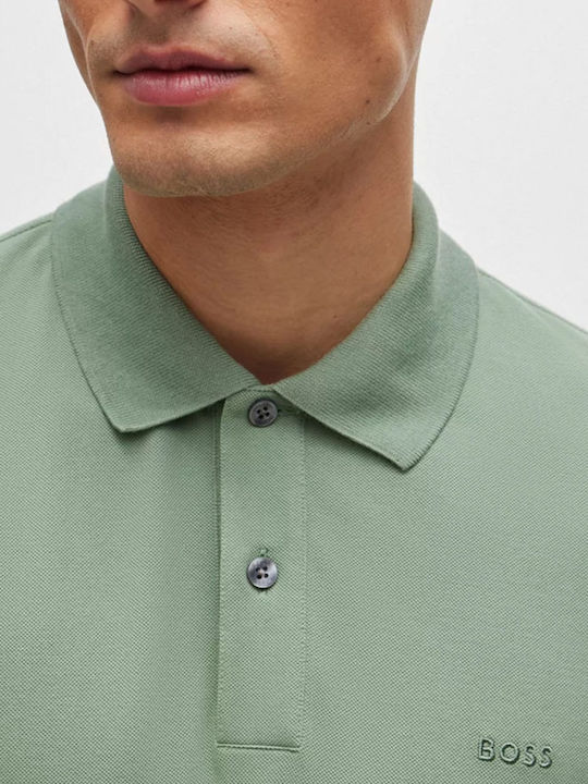 Pallas Polo Herrenbluse Kurzarm Grüne