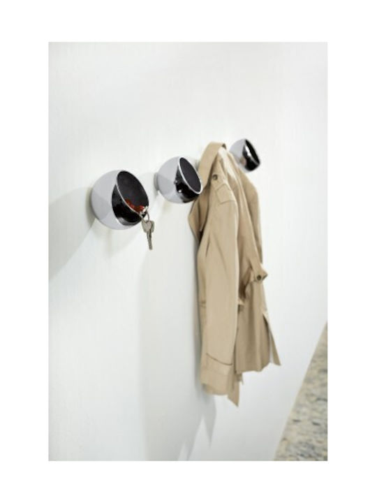 Philippi Wall Hanger Metal 4 Hooks Silver 12x12cm
