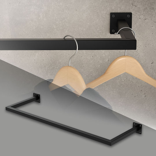 ML-Design Wandhalterung Metall Schwarz 30x90cm