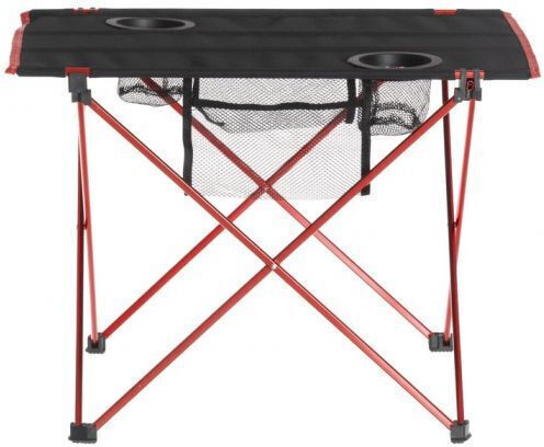 Hachette Τραπέζι Αλουμινίου για Camping Πτυσσόμενο 56x40x41cm Μαύρο