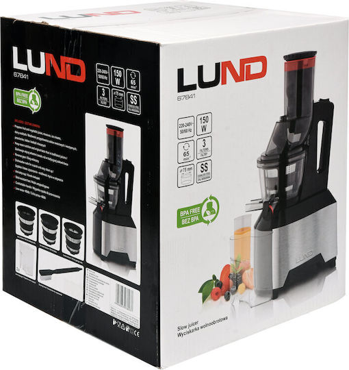 Lund Αποχυμωτής Αργής Σύνθλιψης 150W Μαύρος