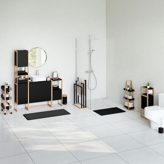 Atmosphera Bathroom Cabinet L33xW33xH80cm Black