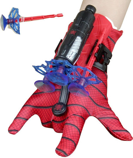 Spiderman Carnival Gloves Red made of Plastic 1pcs