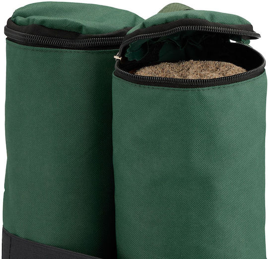 Set 4 Genți Ancoră Pavilion Relaxdays Dimensiuni 40 X 42 Cm Capacitate Umplere 10 Kg Pe Geantă Verde Negru