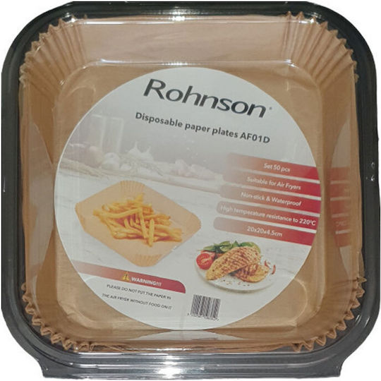 Non-stick Baking Paper Air Fryer Rohnson Af01d 50 Pieces