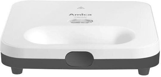 Amica SMK2011 Sandwichmaker für for 2 Sandwiches Sandwiches 750W Weiß