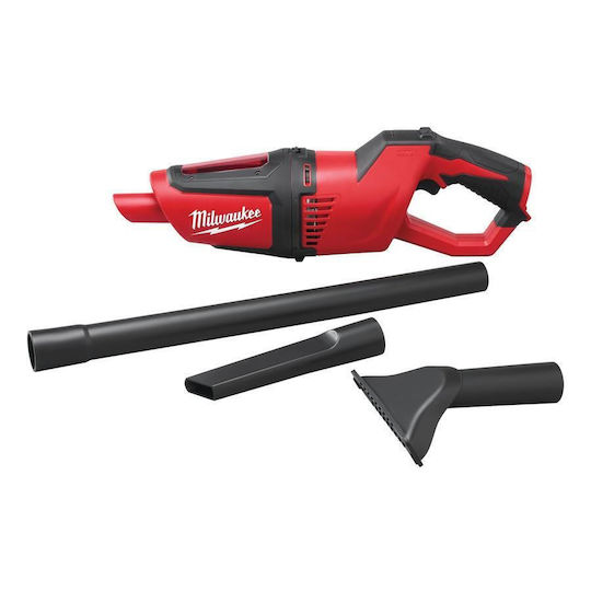 Milwaukee M12 HV-0 Επαναφορτιζόμενο Σκουπάκι Χειρός 12V Χωρίς Φορτιστή και Μπαταρία Κόκκινο