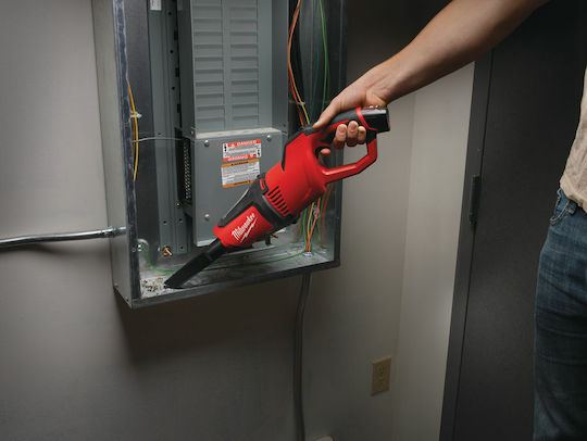 Milwaukee M12 HV-0 Επαναφορτιζόμενο Σκουπάκι Χειρός 12V Χωρίς Φορτιστή και Μπαταρία Κόκκινο